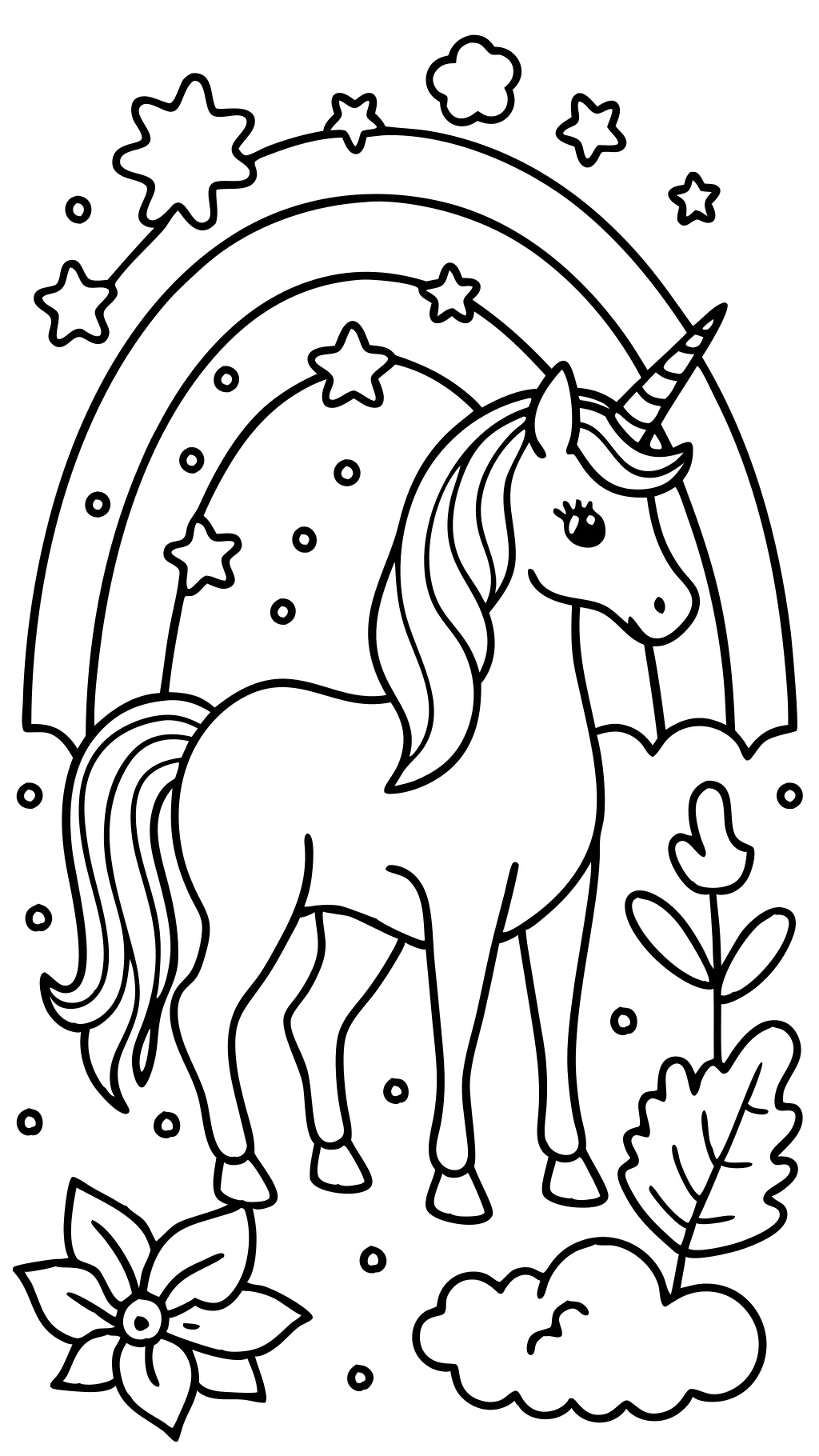 coloriages licorne imprimable